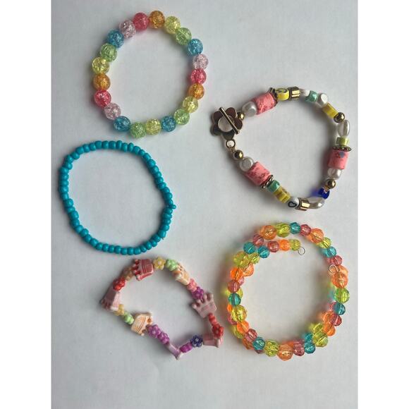 Kidcore bracelet stack with 5 pieces - Picture 1 of 4